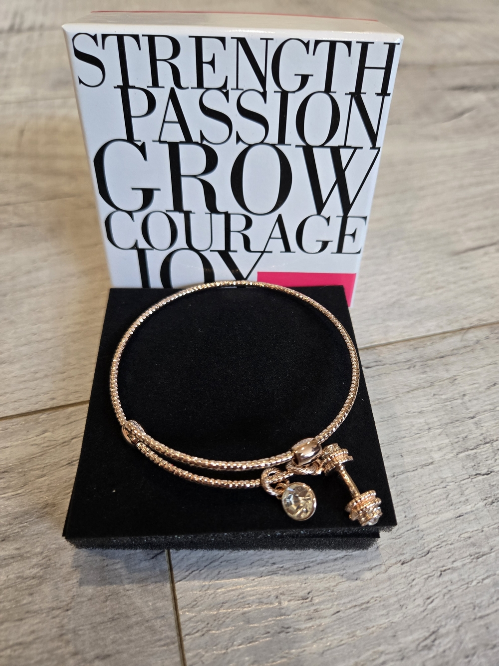 Mary Kay Rose Gold Double-Strand Charm Bracelet